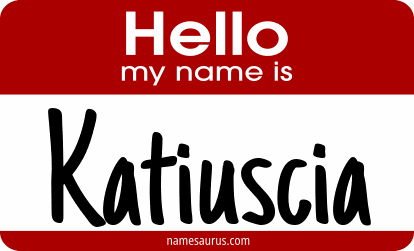 Hello my name is Katiuscia png download