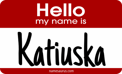 Hello my name is Katiuska png download