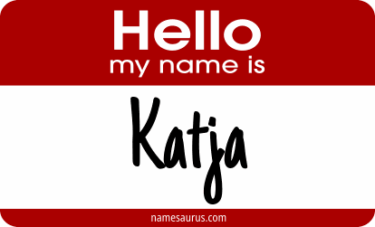 Hello my name is Katja png download