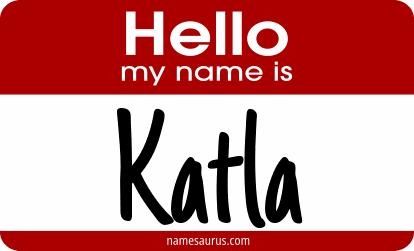 Hello my name is Katla png download
