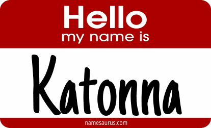 Hello my name is Katonna png download