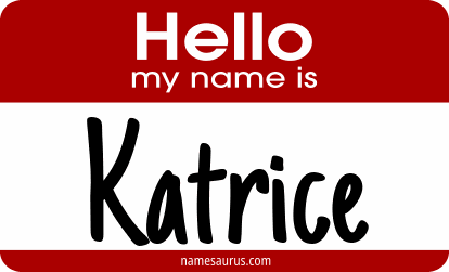 Hello my name is Katrice png download