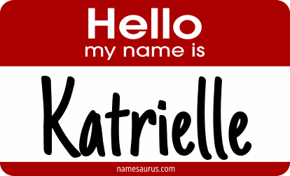 Hello my name is Katrielle png download