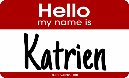 Hello my name is Katrien png download