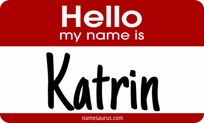 Hello my name is Katrin png download