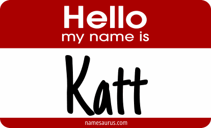 Hello my name is Katt png download