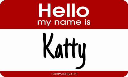 Hello my name is Katty png download