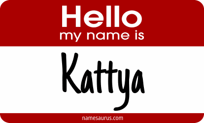 Hello my name is Kattya png download