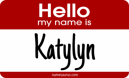 Hello my name is Katylyn png download