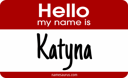 Hello my name is Katyna png download
