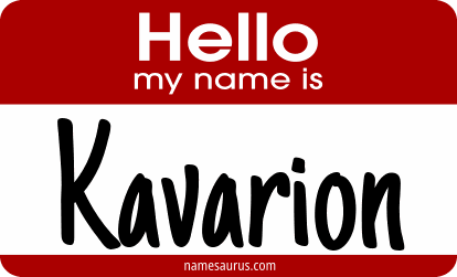 Hello my name is Kavarion png download