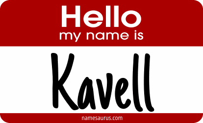 Hello my name is Kavell png download