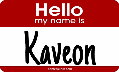 Hello my name is Kaveon png download