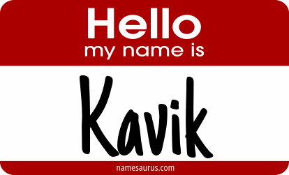 Hello my name is Kavik png download