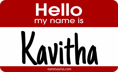 Hello my name is Kavitha png download