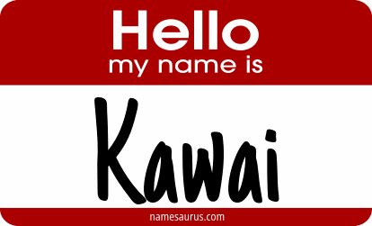 Hello my name is Kawai png download