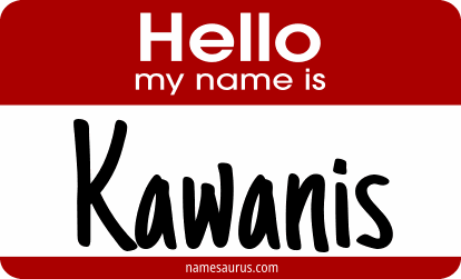 Hello my name is Kawanis png download