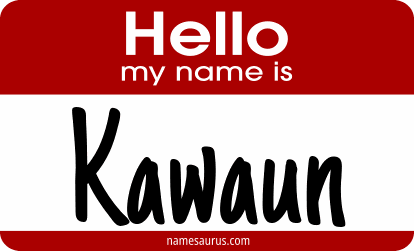 Hello my name is Kawaun png download