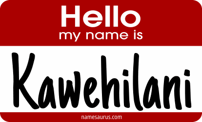 Hello my name is Kawehilani png download