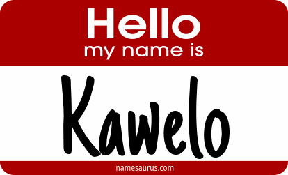 Hello my name is Kawelo png download