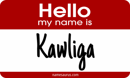 Hello my name is Kawliga png download