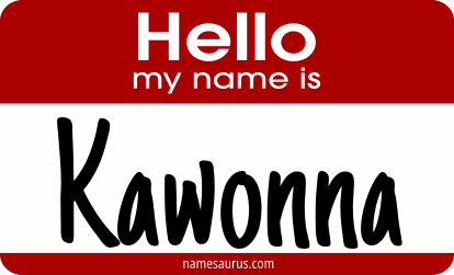 Hello my name is Kawonna png download