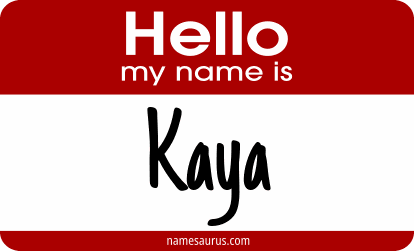 Hello my name is Kaya png download