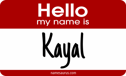 Hello my name is Kayal png download