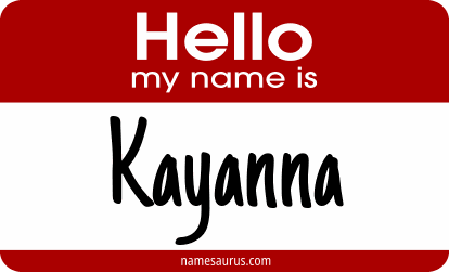 Hello my name is Kayanna png download