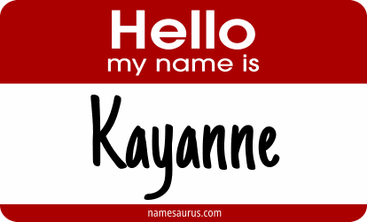 Hello my name is Kayanne png download