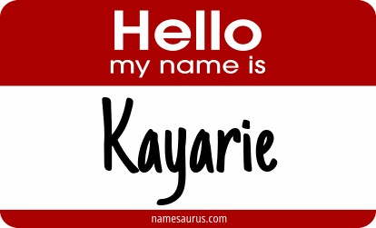 Hello my name is Kayarie png download
