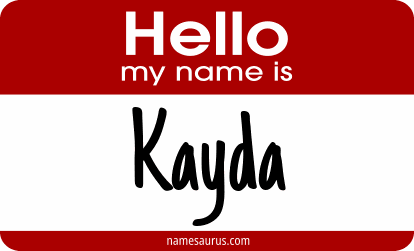 Hello my name is Kayda png download
