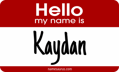 Hello my name is Kaydan png download