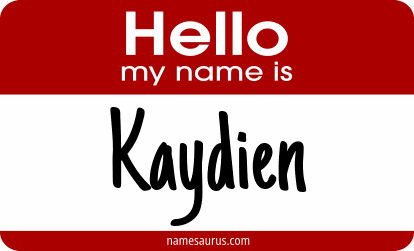 Hello my name is Kaydien png download