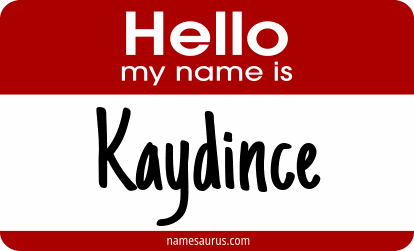 Hello my name is Kaydince png download