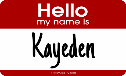 Hello my name is Kayeden png download