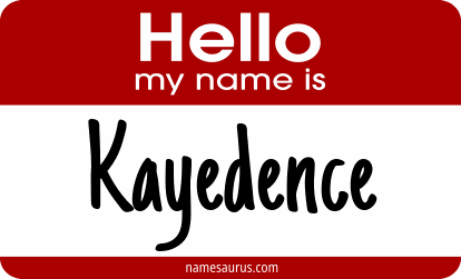 Hello my name is Kayedence png download