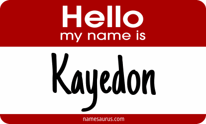 Hello my name is Kayedon png download