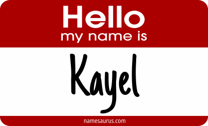 Hello my name is Kayel png download