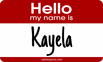 Hello my name is Kayela png download