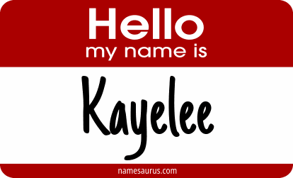Hello my name is Kayelee png download