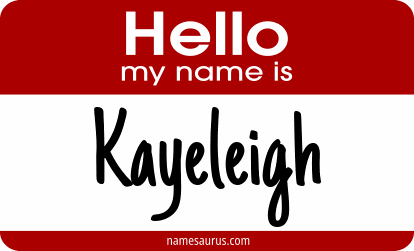 Hello my name is Kayeleigh png download