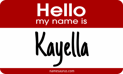 Hello my name is Kayella png download