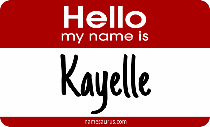Hello my name is Kayelle png download