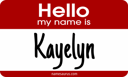 Hello my name is Kayelyn png download