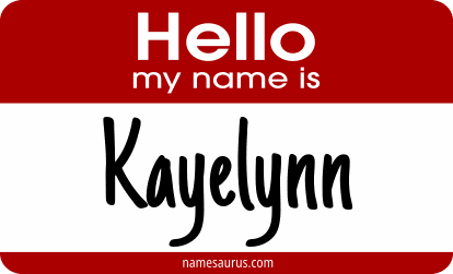 Hello my name is Kayelynn png download