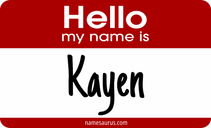 Hello my name is Kayen png download
