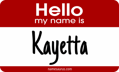 Hello my name is Kayetta png download