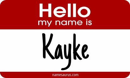 Hello my name is Kayke png download