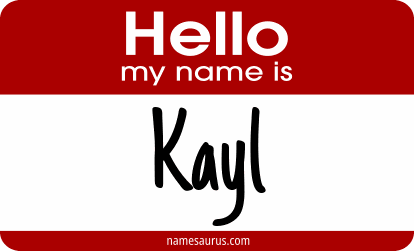 Hello my name is Kayl png download